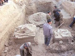 考古队员在西安地区发现罕见金代古墓